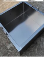 주문제작 상업용 가스 농축 스테인레스 스틸 내부 냄비 튀긴 닭고기 필레 쇄골 튀긴 반죽 스틱 미트볼 직사각형 프라이팬 - 이미지 3