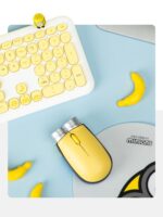 한국 미니언 만화 귀여운 무선 블루투스 마우스 스테레오 3D 사무실 홈 무소음 듀얼 모드 노트북 - 이미지 3