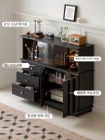 이쿠노 아무로 중년 스타일 다이닝 사이드보드 레트로 라이트 럭셔리 소파 백 캐비닛 거실 와인 캐비닛 커피 캐비닛 티 캐비닛 서랍 캐비닛 - 이미지 2