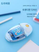 도라에몽 투명 블루투스 무선 마우스 무소음 소녀 사무실 게임 노트북 키보드 세트 - 이미지 2