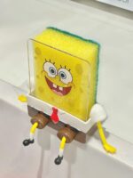 스폰지밥 네모바지 배수대 주방 설거지 세면대 설거지대 만화 냄비 세척 설거지대