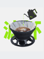 야외 여행 휴대용 실리콘 접이식 필터 컵 V60 핸드 브루 커피 필터 컵 캠핑 드립 필터 커피 필터 - 이미지 4