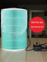 DIY 공기 청정기 간단한 수제 무소음 팬 필터 요소 연기 냄새 포름알데히드 머리카락 조절 가능한 속도 전원 공급 장치 - 이미지 2