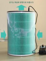 DIY 공기 청정기 간단한 수제 무소음 팬 필터 요소 연기 냄새 포름알데히드 머리카락 조절 가능한 속도 전원 공급 장치 - 이미지 3