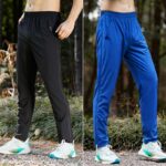 스프링 러닝 퀵테이크오프 스포츠 팬츠 남성용 스트레이트 사이드 지퍼 바지 다리 속건성 바지 피트니스 트레이닝 바지 - 이미지 3