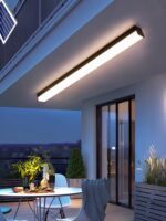 야외 방수형 태양광 긴 천장 조명 선룸 빌라 배선 없음 외벽 초고휘도 야외 조명 벽등