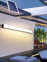 야외 방수형 태양광 긴 천장 조명 선룸 빌라 배선 없음 외벽 초고휘도 야외 조명 벽등 - 이미지 5