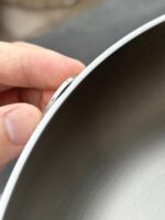 스페셜 클리어런스 퓨어 304 스테인리스 스틸 프라이팬 무코팅 - 이미지 3