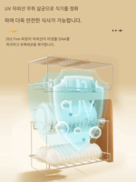 왕추 하오타이타이 UV 살균 찬장 가정용 소형 데스크탑 무료 배수 식기 그릇 및 젓가락 건조기 - 이미지 3