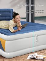에어매트리스 두꺼운 매트리스 싱글 자동 팽창식 더블 확대형 홈 접이식 다기능 휴대용 야외 침낭 매트 - 이미지 5