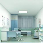 병원 진료소 건강 센터 진료대 및 의자 진료실 접수대 상담 작업대 진단대 - 이미지 2