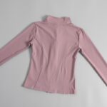 여성용 오리지널 요가 재킷 가을 겨울 피트니스 슈트 카디건 슬림 속건 허리 스포츠 탑 러닝용 - 이미지 3