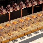 테빈 상업용 뷔페 튀긴 음식 디스플레이 스탠드 나무 쟁반 스테인리스 스틸 과일 빵 바구니 오픈 파일 튀긴 식기 쟁반 - 이미지 5