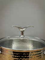 가게 주인이 직접 만든 고급 두꺼워진 304 스테인리스 스틸 망치 무늬 국 냄비 가정용 코코넛 닭 냄비 유도 조리기 단일 - 이미지 4