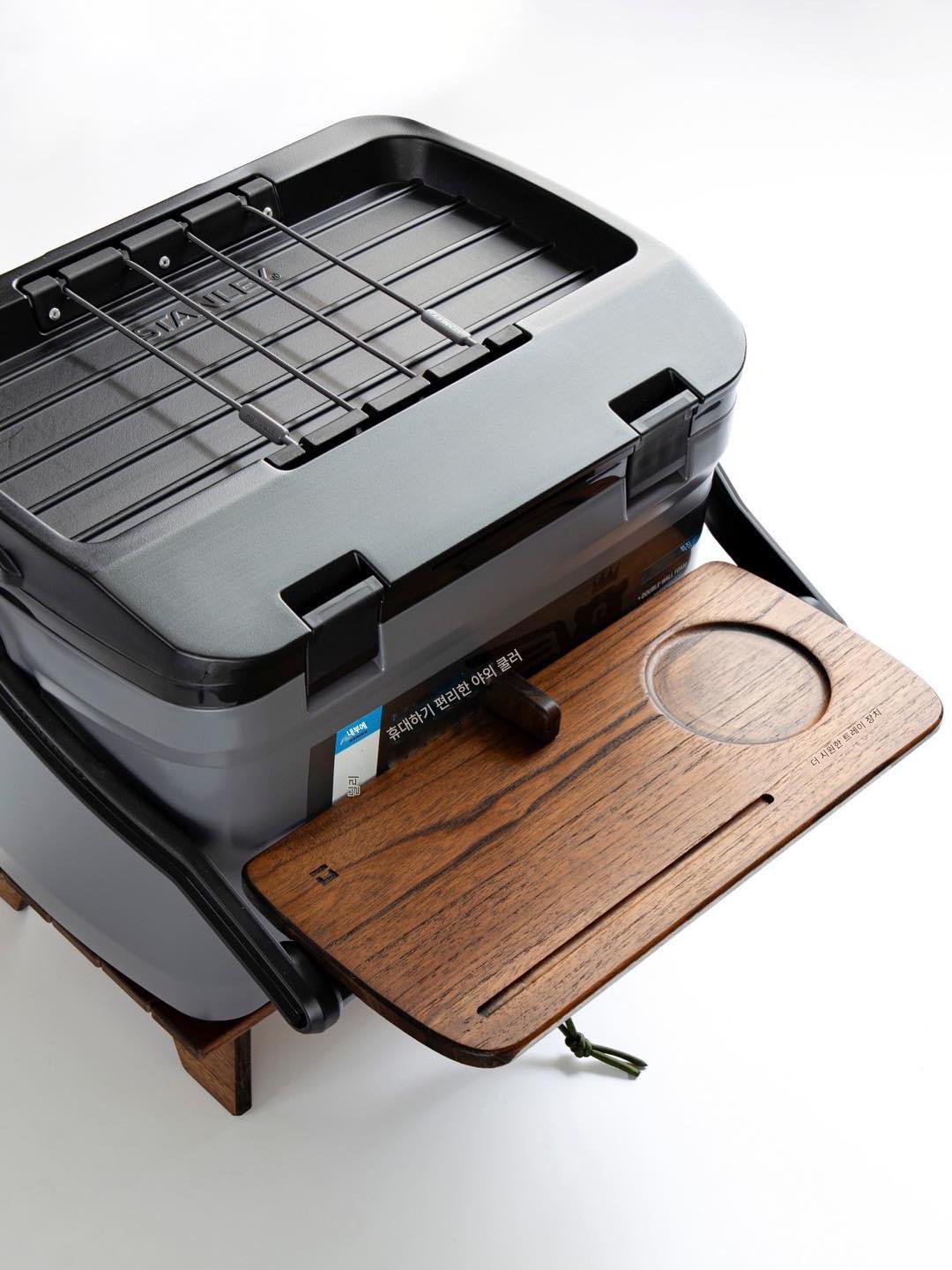 main_737261719625_0-1 UNITO Stanley 16QT 단열 박스 확장 테이블 Stanley 아이스 버킷 티크 캠핑 테이블 조리 테이블 - 이미지 1