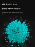 낚시 우주콩 형광 실리콘 위장 낚시 장비 대형 및 소형 액세서리 반점 콩 대량 100개 풀세트 조합 - 이미지 2