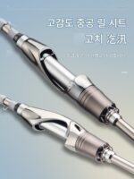 하오톤 메탈 마스터 마코우 로드 UL 조정 루야 세트 장거리 회전 휠 화이트 스트라이프 마이크로 오브젝트 초보자 전기 도금 실버 스네이크 - 이미지 4