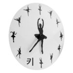 아크릴 발레 3D 크리에이티브 거실 벽시계 시계 홈 심플 쿼츠 시계 벽걸이 시계 - 이미지 2