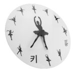 아크릴 발레 3D 크리에이티브 거실 벽시계 시계 홈 심플 쿼츠 시계 벽걸이 시계 - 이미지 4