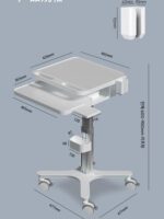 치과 구강 스캐닝 카트 노트북 카트 모바일 구강 스캐닝 카트 KVM 의료 상담 휠 카트 - 이미지 2