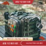 Jing Tongxue Design | 야외 캠핑 피크닉 가방 야외 식기 보관 전술 수납 공간 잡화 휴대용 어깨 가방