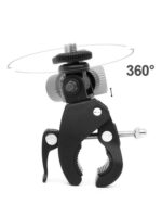 고프로 스포츠 카메라 짐벌 브라켓 자전거 360도 회전 고정 자전거 튜브 클램프 강력 클램프 클램프 - 이미지 3