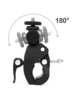 고프로 스포츠 카메라 짐벌 브라켓 자전거 360도 회전 고정 자전거 튜브 클램프 강력 클램프 클램프 - 이미지 4