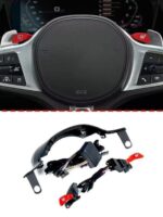 BMW 신형 354 시리즈 X3X4X5X6 개조 M 스티어링 휠 커버 시프트 패들 M1M2 모듈 버튼에 적합 - 이미지 2