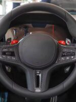 BMW 신형 354 시리즈 X3X4X5X6 개조 M 스티어링 휠 커버 시프트 패들 M1M2 모듈 버튼에 적합 - 이미지 4