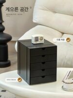 Lazy space Nordic 다층 서랍장 모던 데스크탑 오피스 파일 캐비닛 인터넷 셀럽 소형 아파트 보관 캐비닛 - 이미지 2