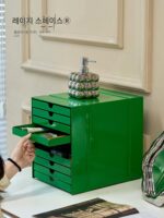 Lazy space Nordic 다층 서랍장 모던 데스크탑 오피스 파일 캐비닛 인터넷 셀럽 소형 아파트 보관 캐비닛 - 이미지 4