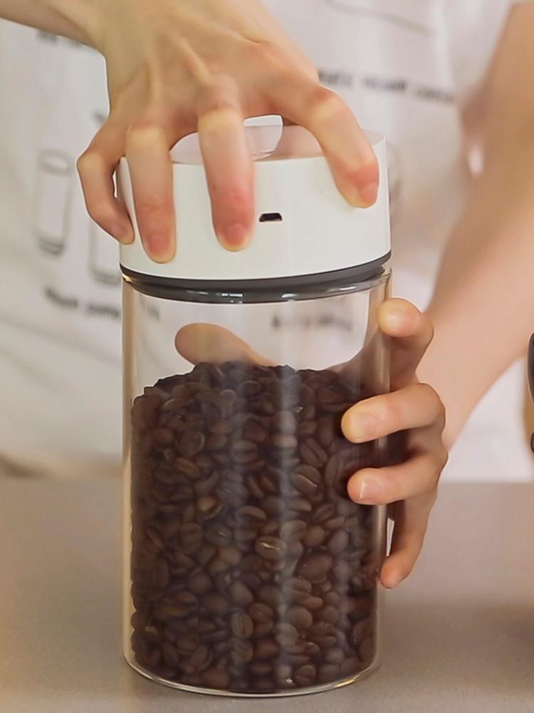 main_739197301361_0-1 전기 진공 유리 밀폐 탱크 우유 보관 병 차 커피 콩 병 분유 보관 병 습기 방지 신선 유지 탱크 - 이미지 1