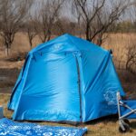 캐노피 텐트 야외 캠핑 자동 휴대용 접이식 농축 검정 접착제 피크닉 캠핑 장비 야간 방수