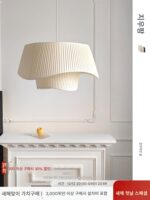 지우우팡 프랑스 오리지널 플리츠 패브릭 샹들리에 앤틱 스타일 일본식 거실 식당 침실 스터디 램프