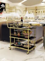 스타호텔 음식배달카트 체스룸 모바일서비스 음식배달카트 트롤리 레스토랑 KTV 와인카트