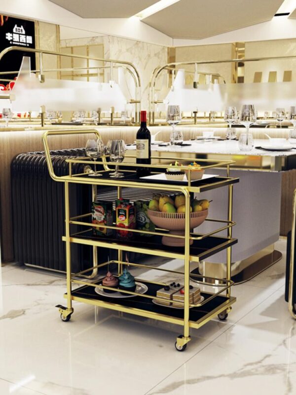 스타호텔 음식배달카트 체스룸 모바일서비스 음식배달카트 트롤리 레스토랑 KTV 와인카트