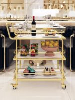 스타호텔 음식배달카트 체스룸 모바일서비스 음식배달카트 트롤리 레스토랑 KTV 와인카트 - 이미지 2