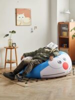 게으른 소파 빈백 누워서 잠 잘 수 있는 여유로운 발코니 작은 소파 의자 어린이 만화 리클라이너 침실 다다미 - 이미지 2