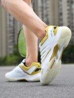 정품 카본 플레이트 프로 배드민턴화 남녀용 통기성 초경량 스포츠화 미끄럼 방지 내마모성 충격 흡수 경쟁 훈련화 - 이미지 3