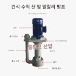 새로운 엔지니어링 플라스틱 화학 펌프 부식 방지 산 및 알칼리 저항 수직 공회전 펌프 분무 타워 펌프 순환 탱크 펌프 - 이미지 2