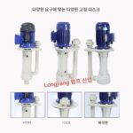 새로운 엔지니어링 플라스틱 화학 펌프 부식 방지 산 및 알칼리 저항 수직 공회전 펌프 분무 타워 펌프 순환 탱크 펌프 - 이미지 4