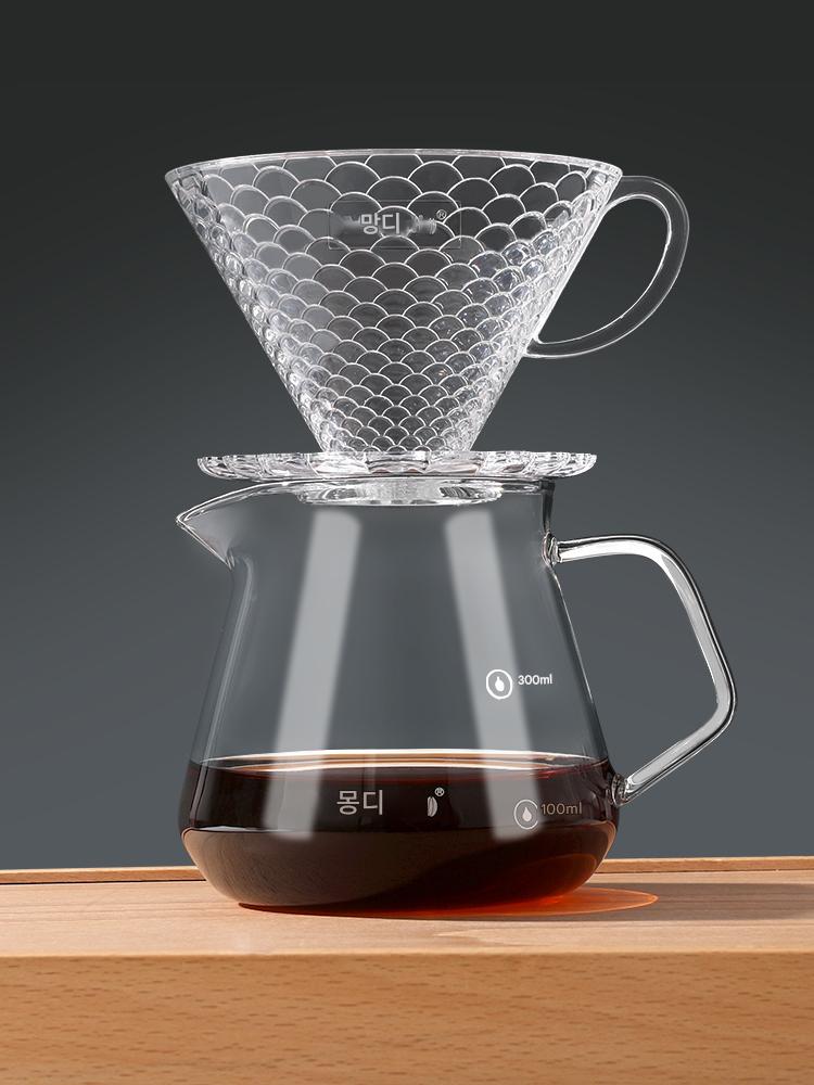 main_740592347340_0-1 몽디오 핸드브루드 커피포트 세트 커피필터 컵 커피필터 핸드브루드 퍼널 커피 핸드브루드 세트 - 이미지 1