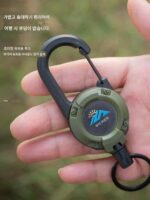 야외 전술 간편 풀 버클 수납식 버클 와이어 로프 다기능 키 체인 캠핑 키 분실 방지 유물 분실 방지 로프 - 이미지 2