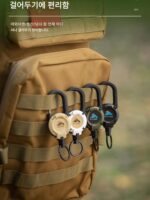 야외 전술 간편 풀 버클 수납식 버클 와이어 로프 다기능 키 체인 캠핑 키 분실 방지 유물 분실 방지 로프 - 이미지 3