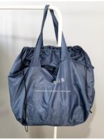 (35L 대용량 - 15개면 문제없어요) 패션 드로스트링백 대용량 나일론 쇼핑백 숄더백 친환경 가방 - 이미지 3