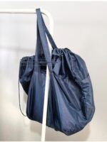 (35L 대용량 - 15개면 문제없어요) 패션 드로스트링백 대용량 나일론 쇼핑백 숄더백 친환경 가방 - 이미지 5