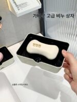 심플 비누상자 가정용 고급 비누상자 학생 기숙사 속옷 세탁 비누 2단 배수구 대형 수납 선반 - 이미지 2