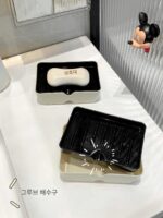 심플 비누상자 가정용 고급 비누상자 학생 기숙사 속옷 세탁 비누 2단 배수구 대형 수납 선반 - 이미지 4