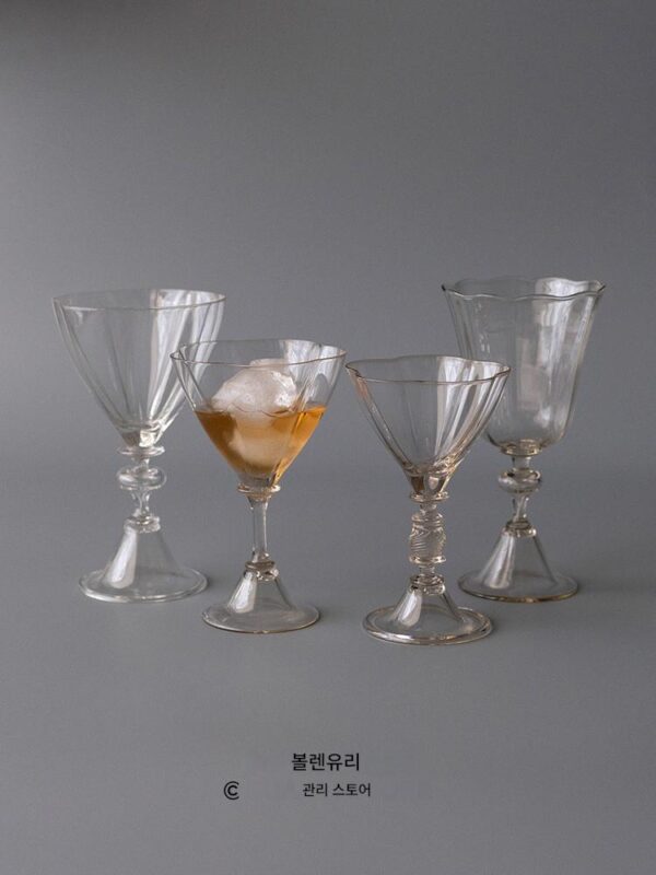 [새해선물] 볼렌글라스 플라워 체코포레스트글라스 레트로 포도주스 와인잔 주스컵