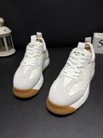 내셔널 트렌드 남성화 하이앤로우 탑 레이스업 스프링 하이엔드 레터 프린팅 캐주얼화 두꺼운 바닥 학생용 네트 레드 보드화 - 이미지 3